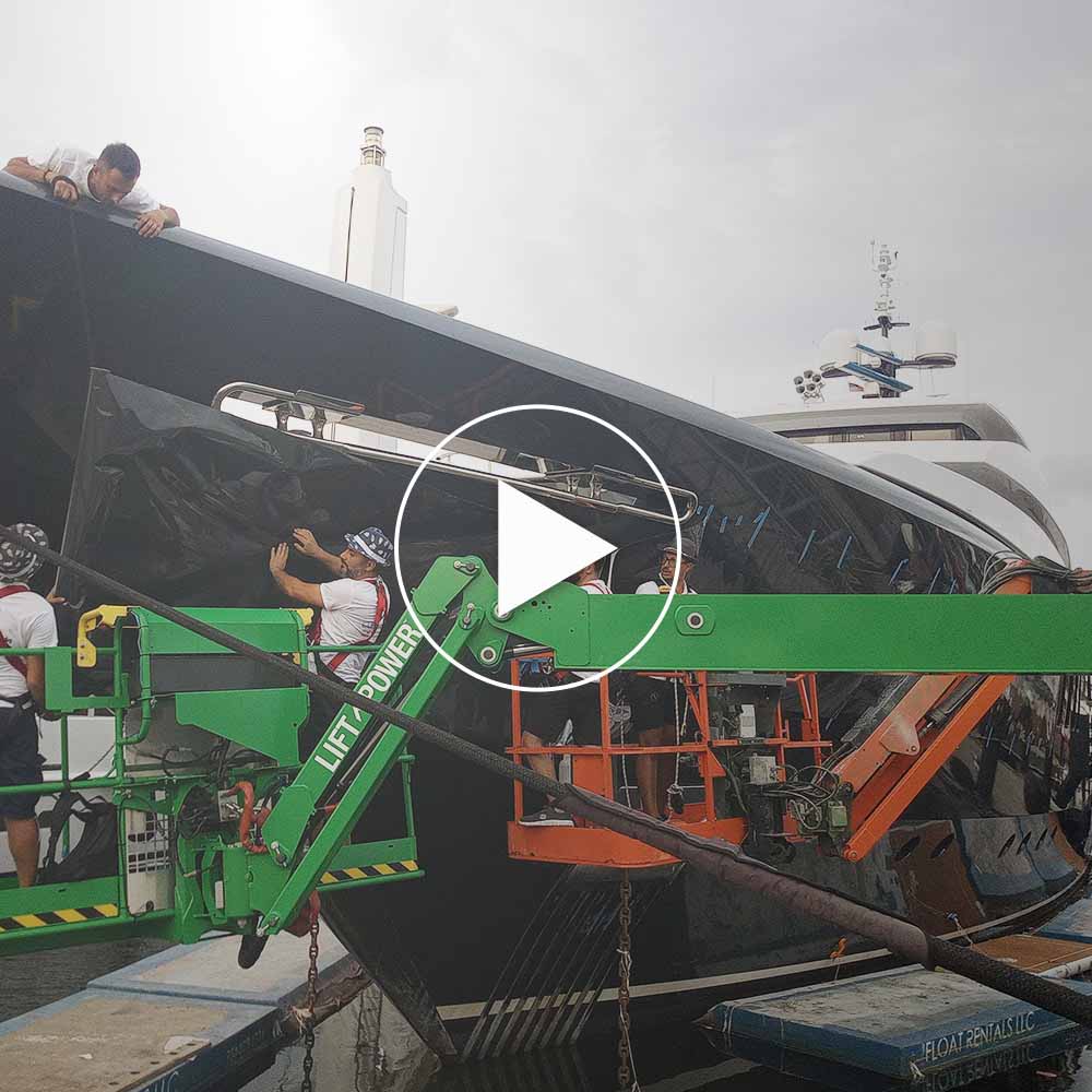 68 meter ICON yacht wrap