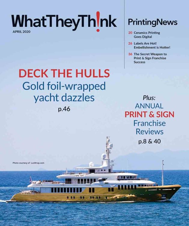 LuxWrap featured in WhatTheyThink Printing News