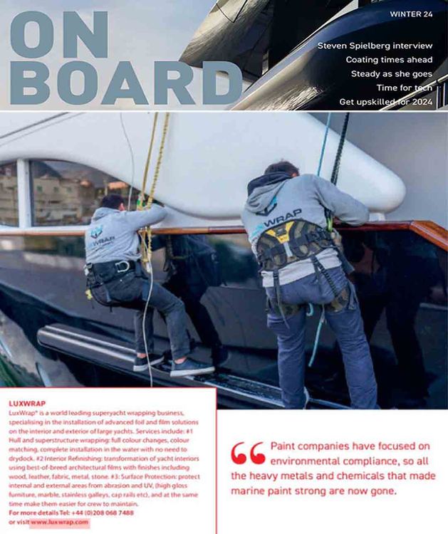 LuxWrap article featured in ONBOARD Magazine